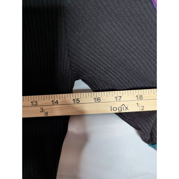 NATURAL LIFE Long Sleeve Waffle Thermal Tiered Floral Knit Top Sz S Boho Cottage - Picture 7 of 8